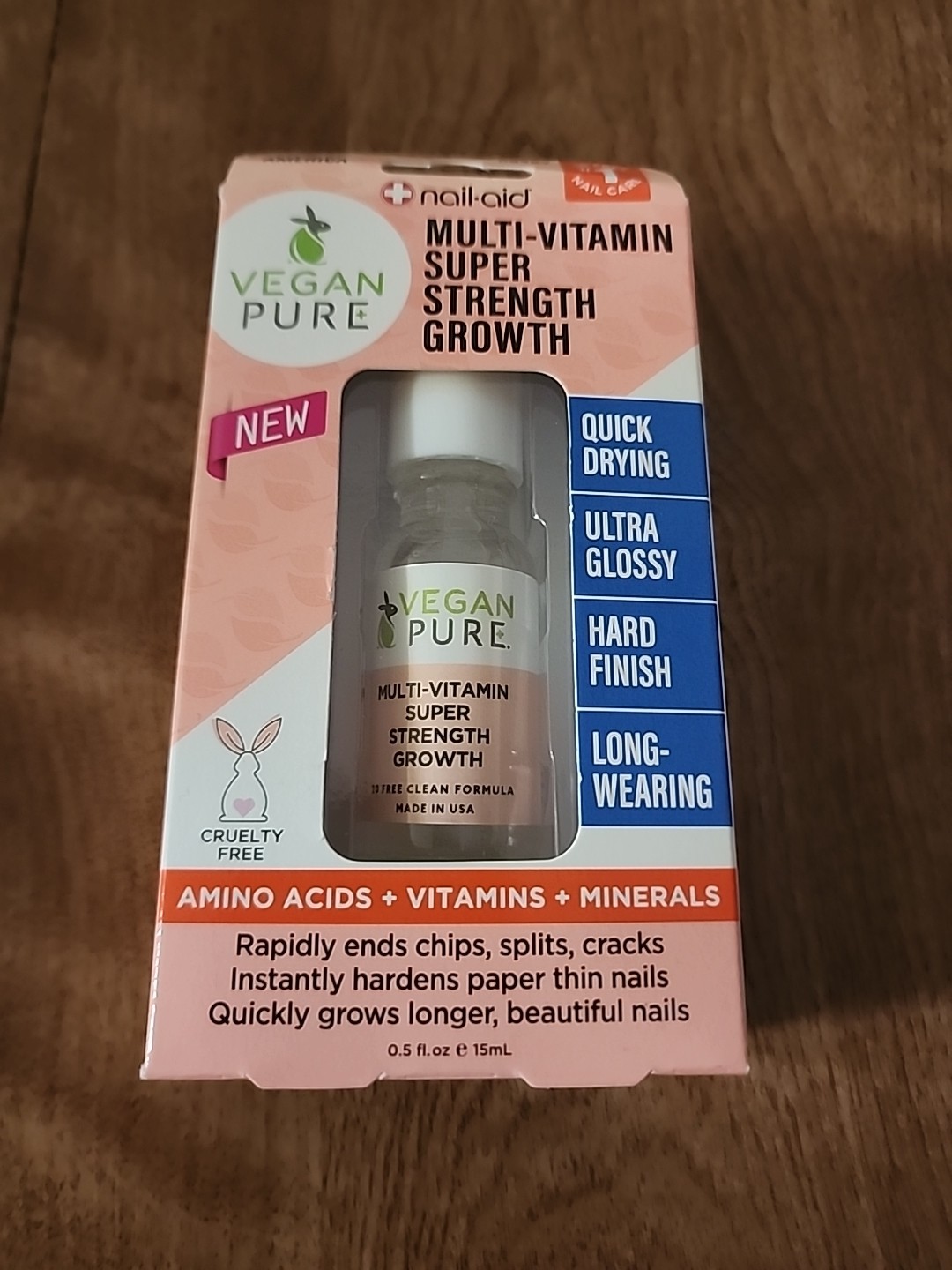 Vegan Pure – Multi-Vitamin Super Strength Growth Cruelty Free .5 Fl Oz
