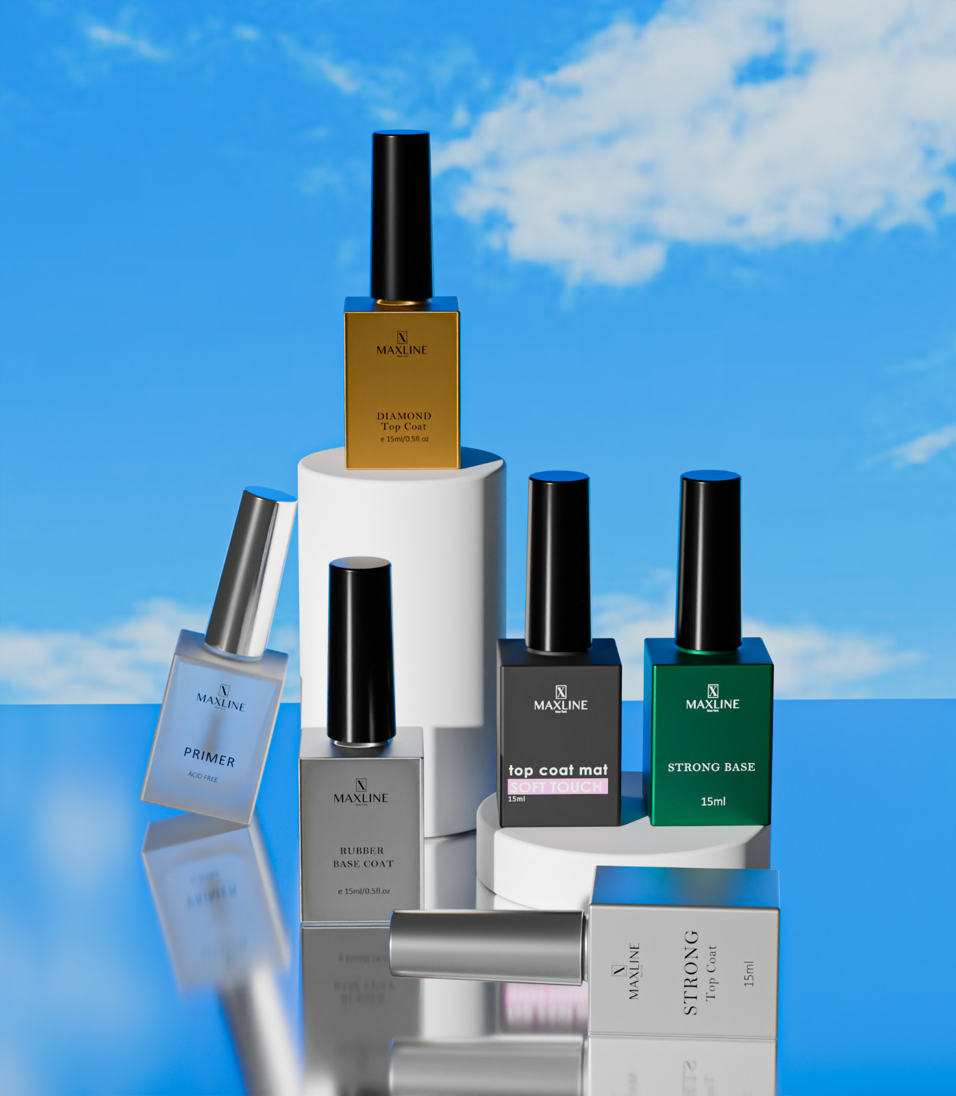 Diamond Top Coat Nail Polish/ 15ml/ choose Diamond Nail Topcoat