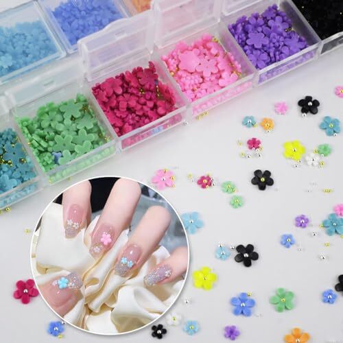800 Pcs Nail Charms Art Charms Butterfly Nail 3D Nails Decoration Crafts DIY