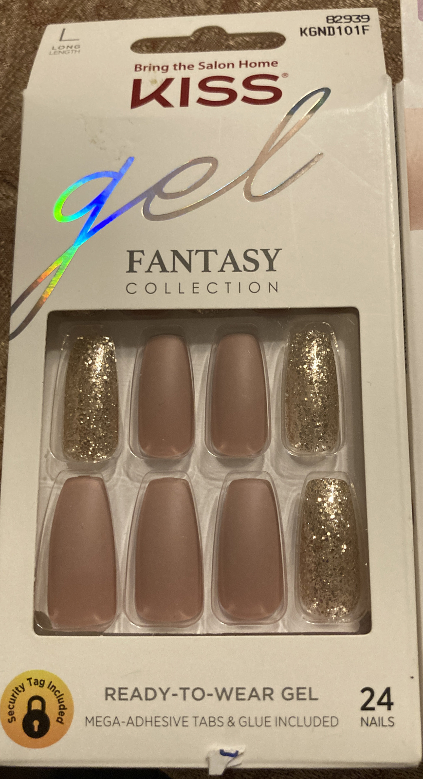 Kiss Gel Fantasy Ready To Wear Gel Nails Long KGND101F – 82939+KNGC103F