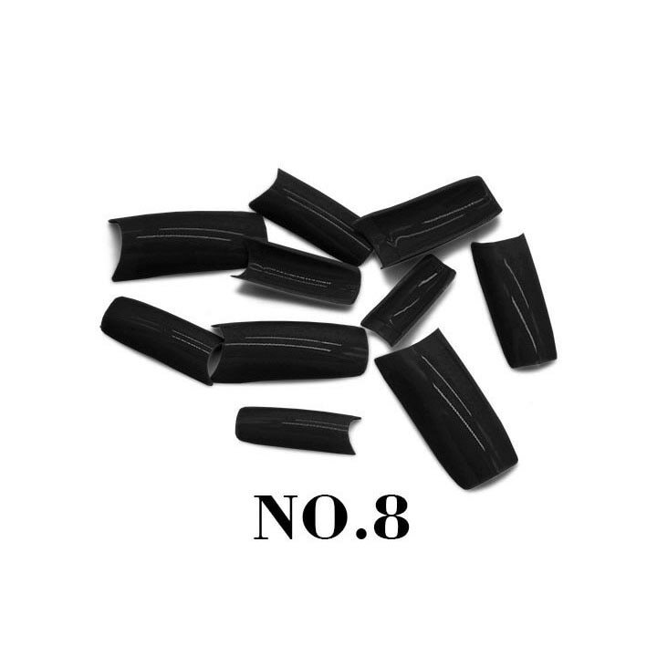 500Pcs Candy Colors French False Nail Tips Coffin UV Gel Acrylic Nails DIY Decor