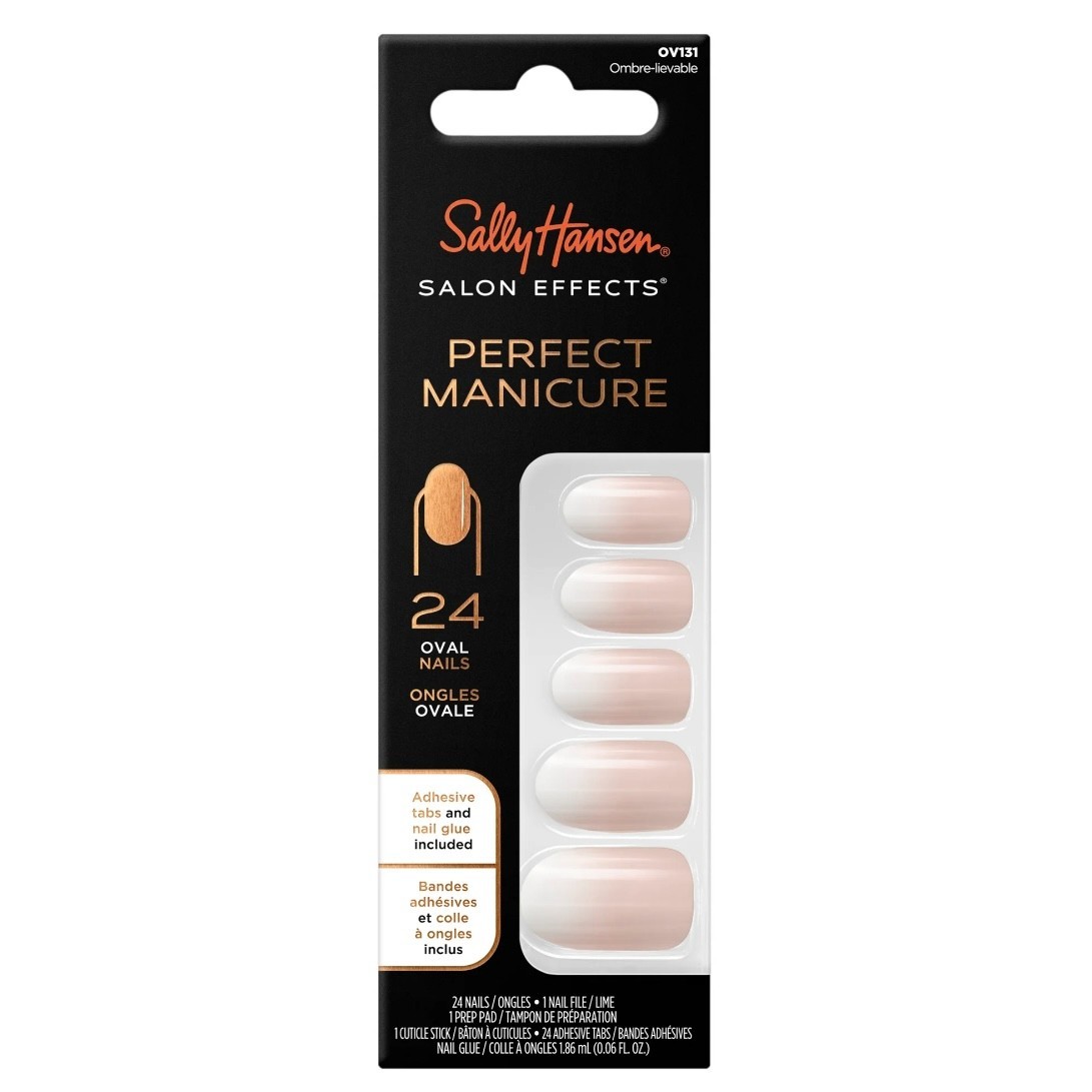 Sally Hansen Salon Effects Perfect Manicure Press on Nails Kit, 24 CT