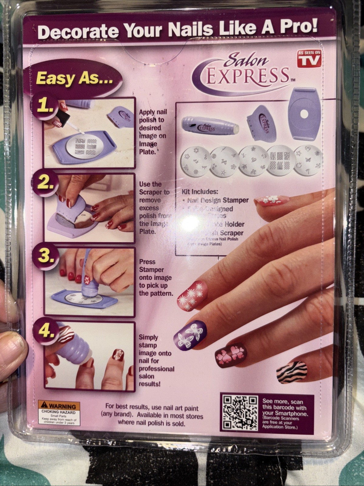 Salon Express Nail Art Stamping Kit As Seen on Tv Body Care Beauty Care Gift