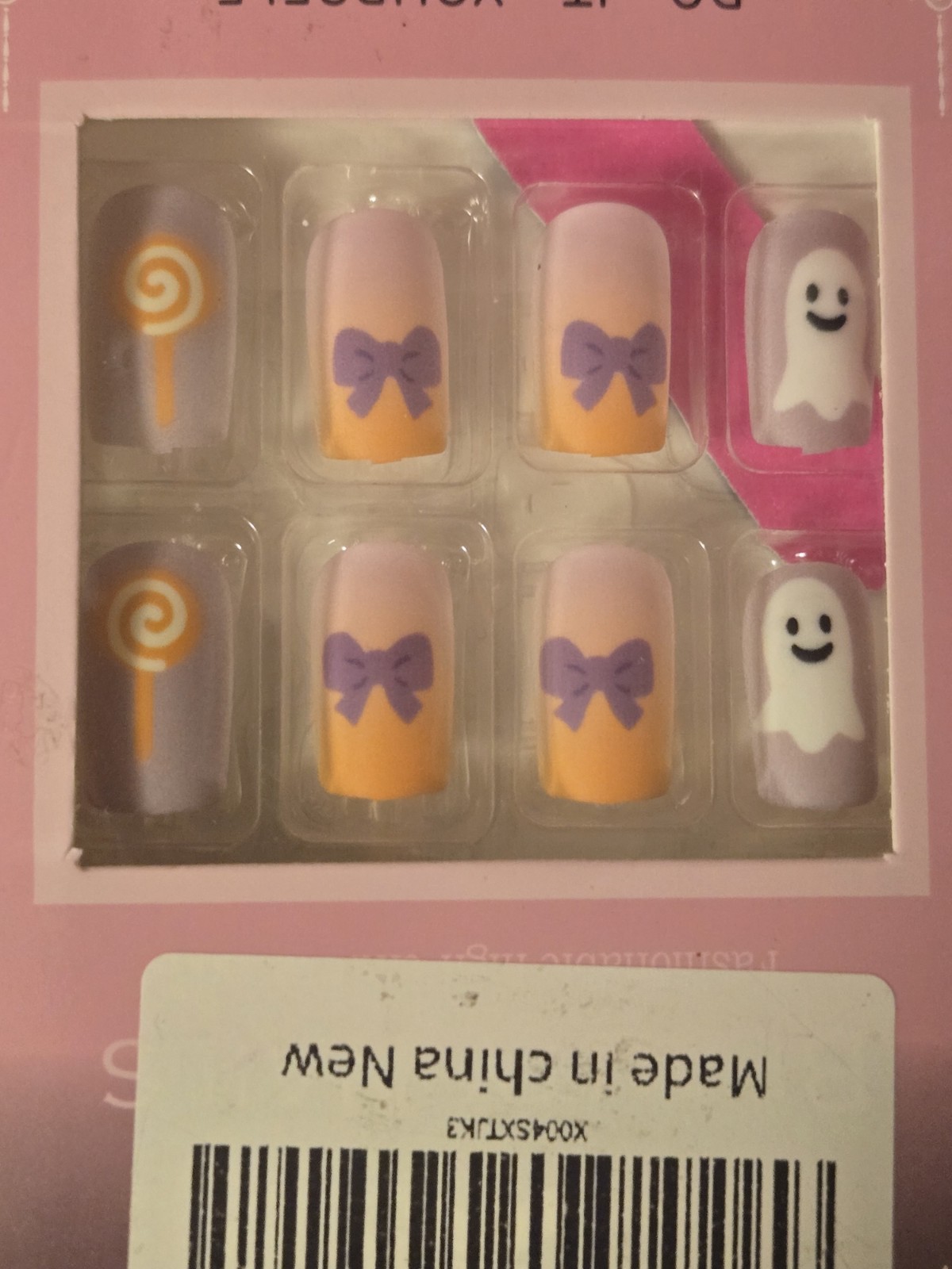 Uñas Postizas Decoradas Facil De Poner/ Decorated false nails—easy to apply