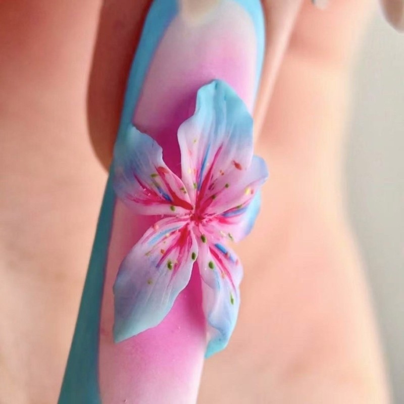 Silicone Embossing Sheets Featuring Floral Lace Bowknot 3D Nail Art Designs