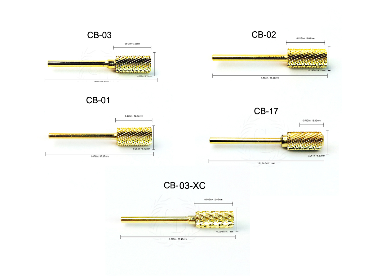 High Quality Nail Machine Drill Bits – Carbide 2-Way 3/32″ Fine Coarse Medium