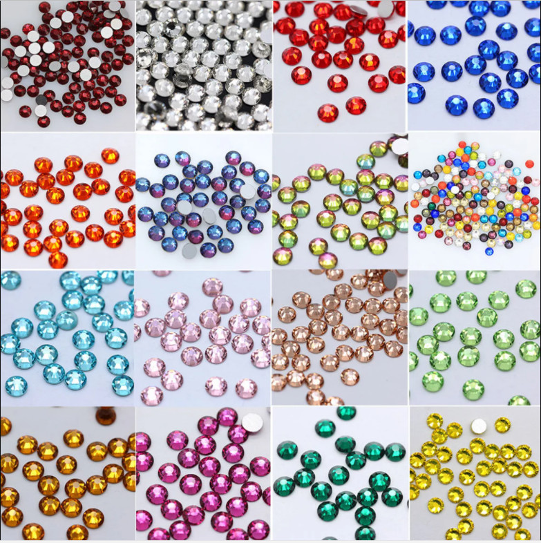 Partition-size 1440pcs Nail Art Rhinestones Crystals Strass For Nails Decoration