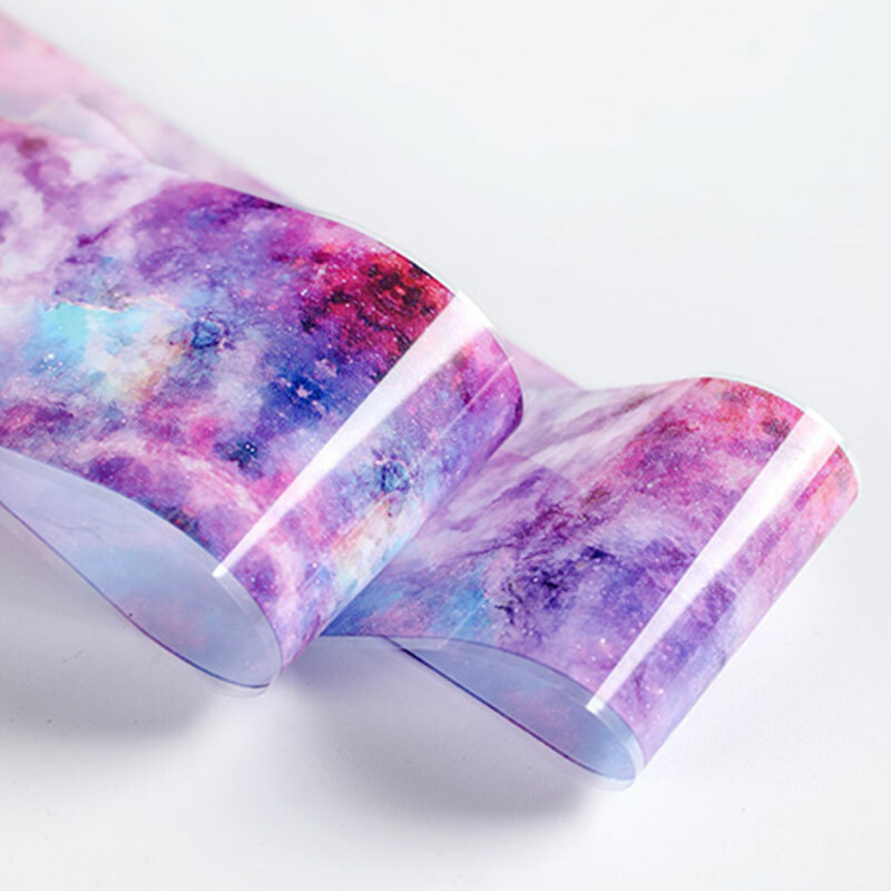 Galaxy Sheet Nail Art Transfer Decals Stickers UV Lace Manicure Decoration DIY