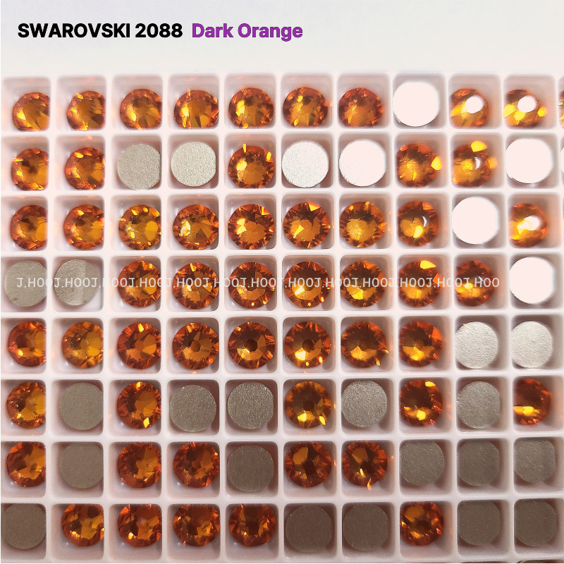 Swarovski 2088 – Flat Back-Dark Orange F