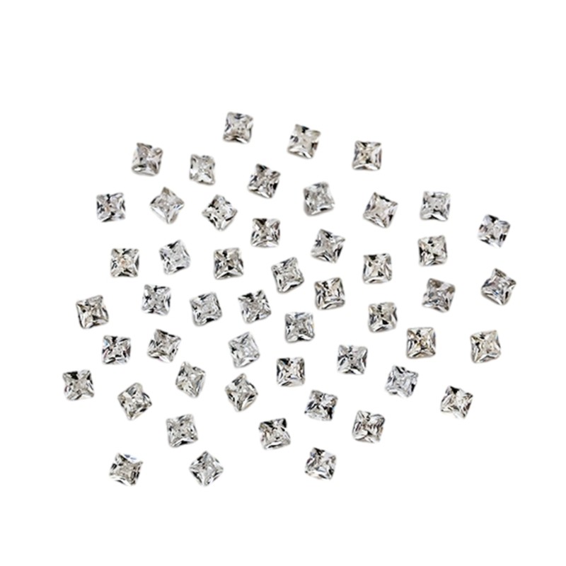 50pcs Square Pointed Bottom RhinestonesEmbrace Individuality Nail Art DIY Craft
