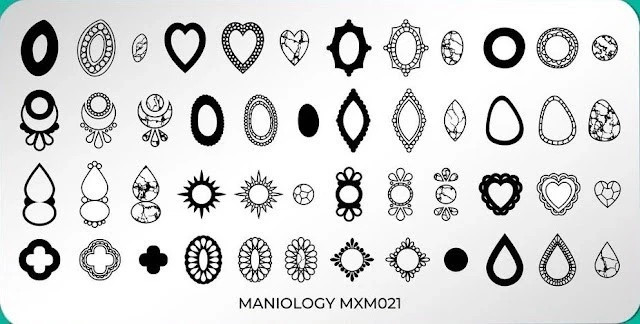 Maniology MXM021 MXM022 Nail Stamping Plates