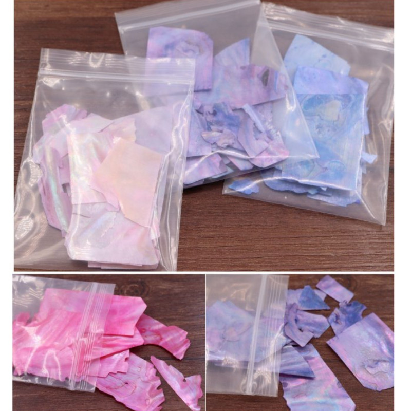 10g Abalone Shell Flakes Irregular Shell Slices for Nail Art Supplies DIY