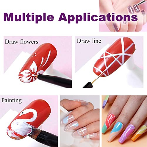 Nail Stamper Nail Art Brushes, French Tip Nail Stamp Clear Nail Art Stamper