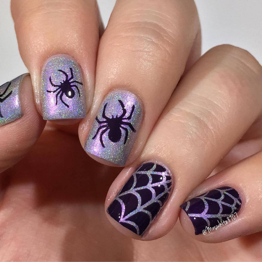 Spider Web Stencils for Nails, Halloween Nail Stickers, Nail Art, Nail Vinyls