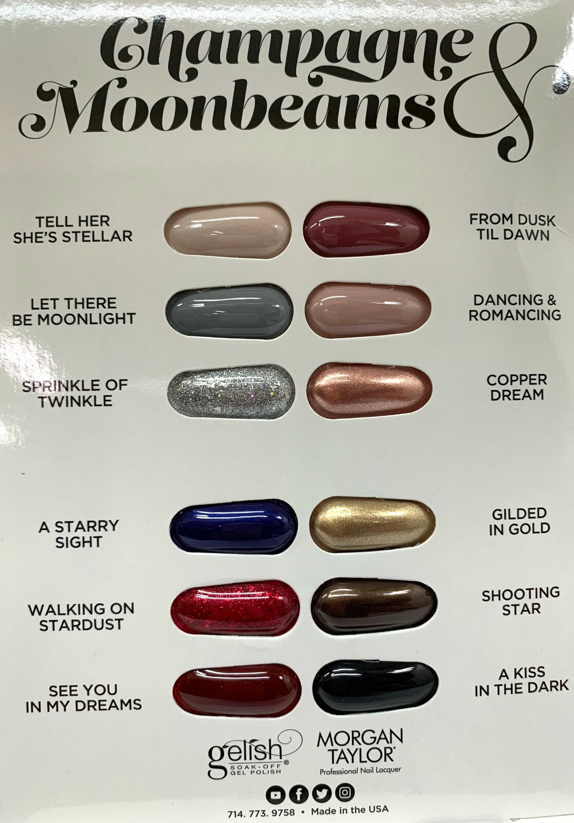 Harmony Gelish – Champagne & Mooonbeams ’19 Collection-Choose Any Shade 0.5oz