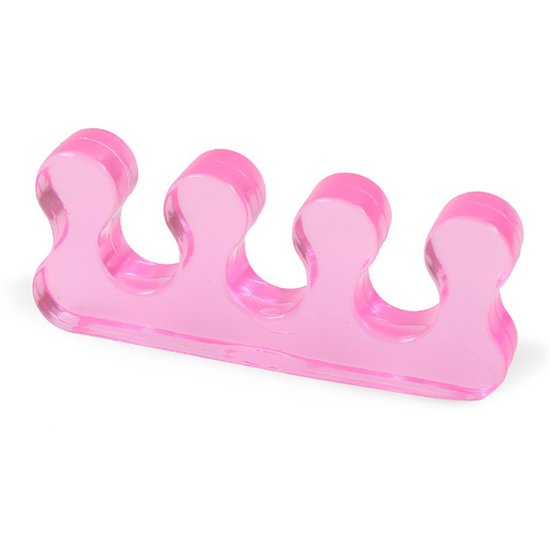 2Pcs Soft Silicone Toe Separator Flexible Finger Spacer Manicure Pedicure Y .t2