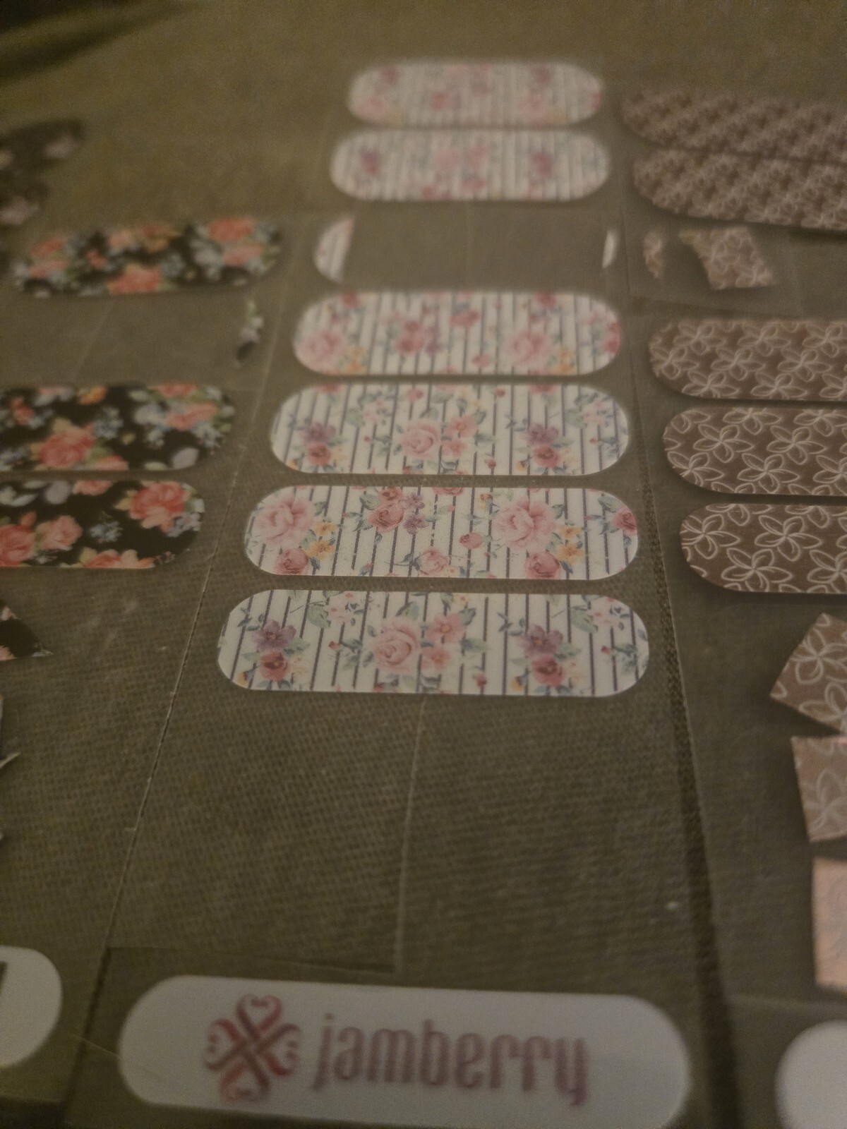 Lot Of Jamberry Vinyl Wrap In florals