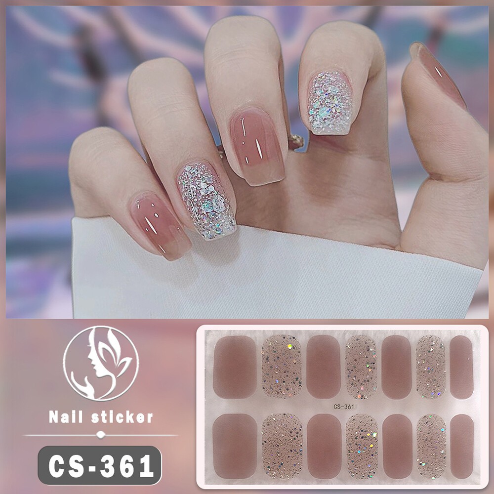 Nail Art Stickers Self-Adhesive DIY Stylish Nail Wraps Full Cover Stickers