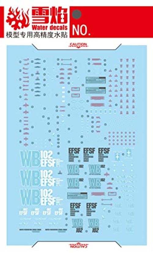 ANSAI Decals Water Sticker Fits MG 1/100 RX 78 2.0 VER 3.0 DIY Modeling Decals