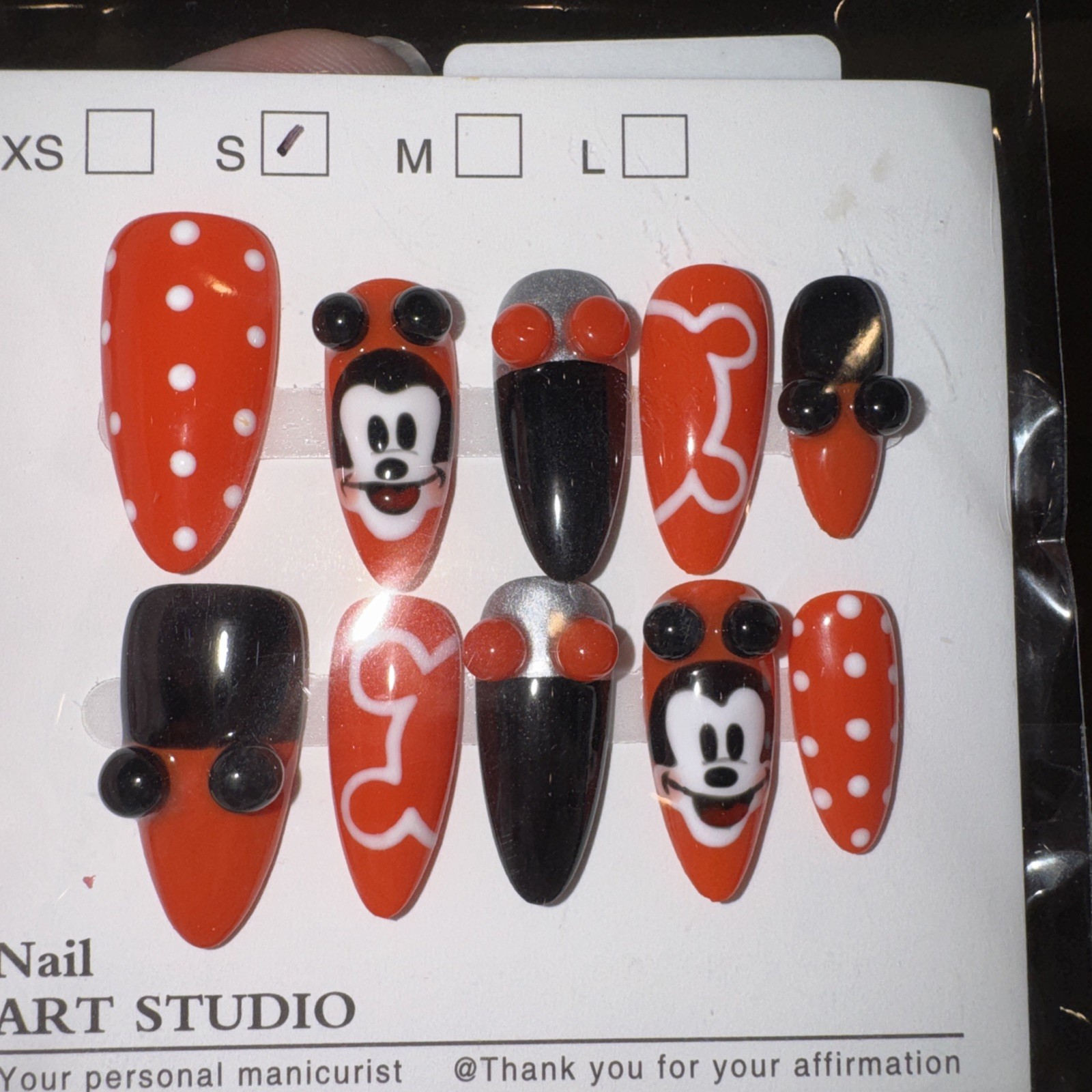 3D Press on Nails Bundle of 4 Nail Art Size Small New Designed