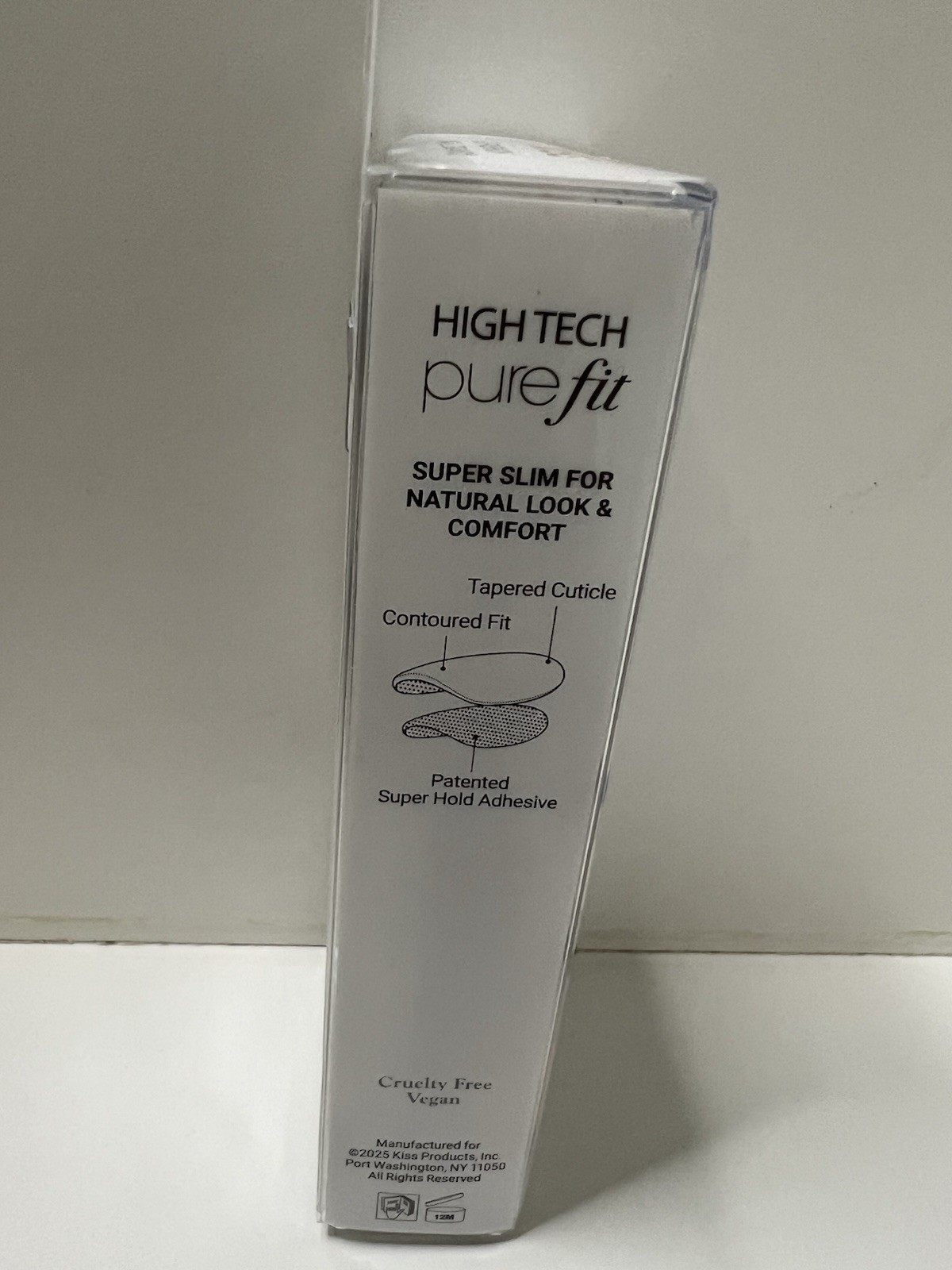 imPRESS Color FX Clear Holographic Short Square Press-On Nails No-Glue IMCF35
