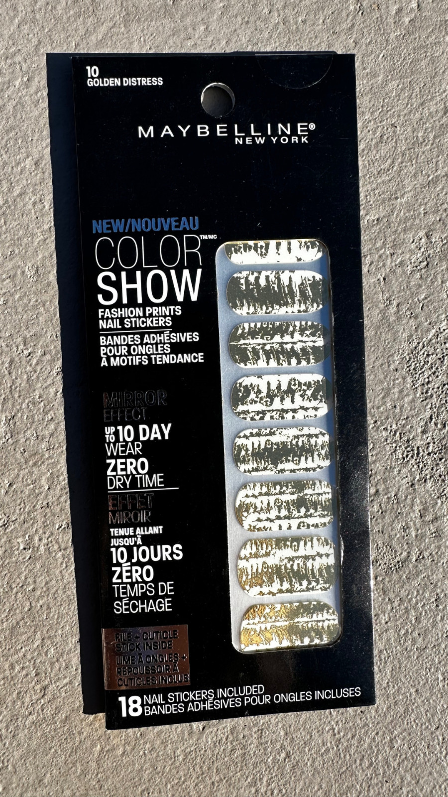 BUY 2 GET 1 FREE (Add All 3) Maybelline Color Show Fashion Prints Nail Stickers