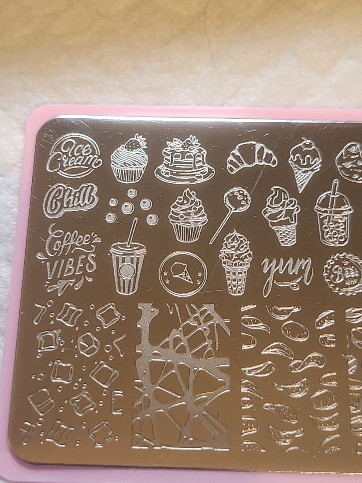 Yummy Junk Food Nail Stamping Plate (FG-066) Munchies