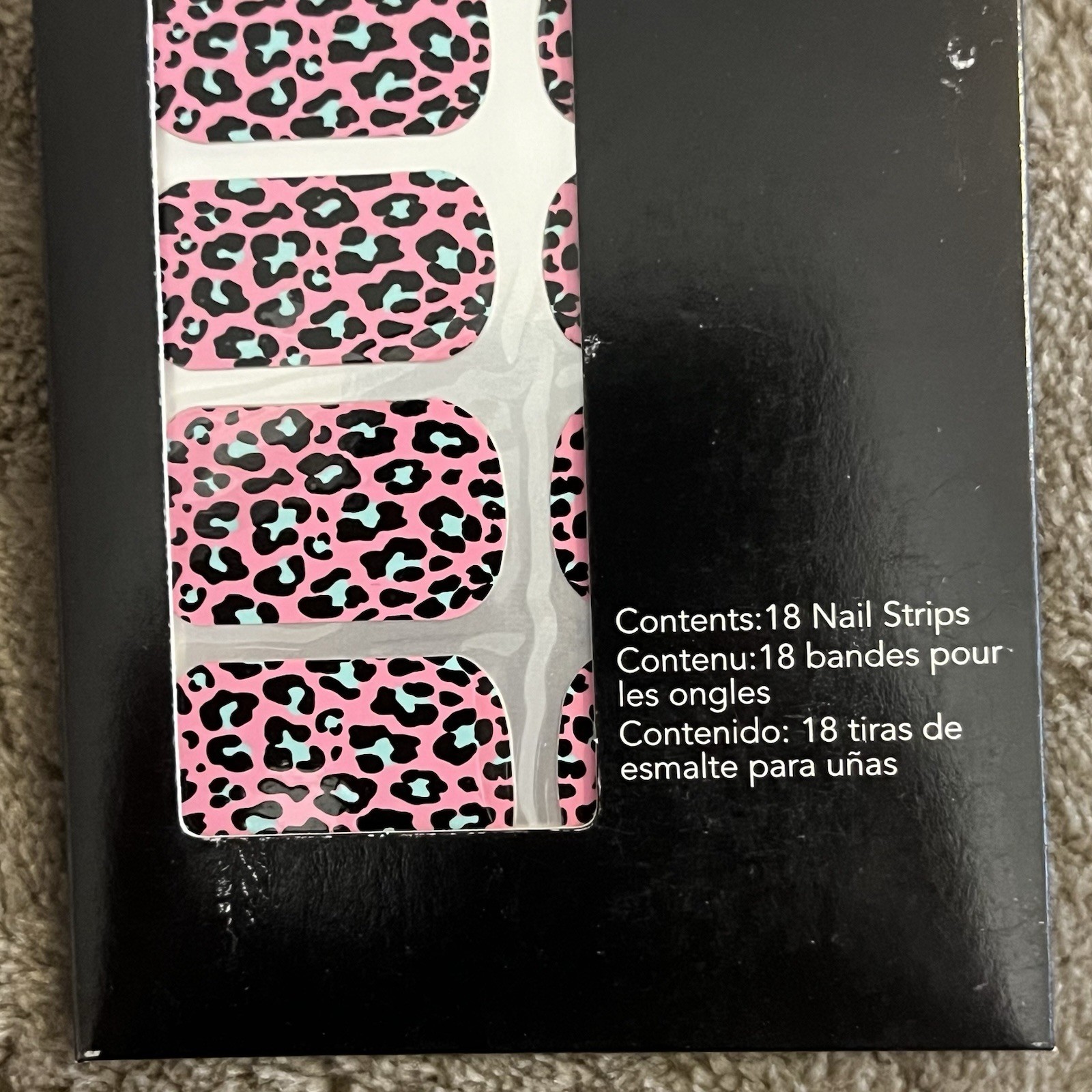 NEW 4x AVON Nail Art Design Strips 18 per package orange/pink/yellow black/red +