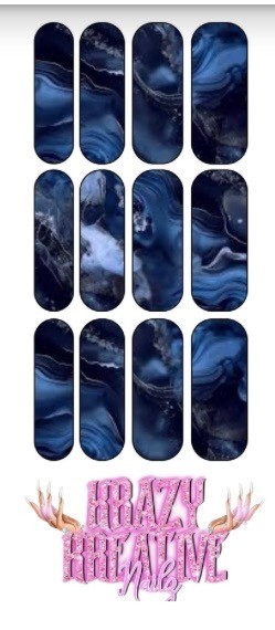 Nail Art Water Transfer Sticker Marble Decals Manicure DIY