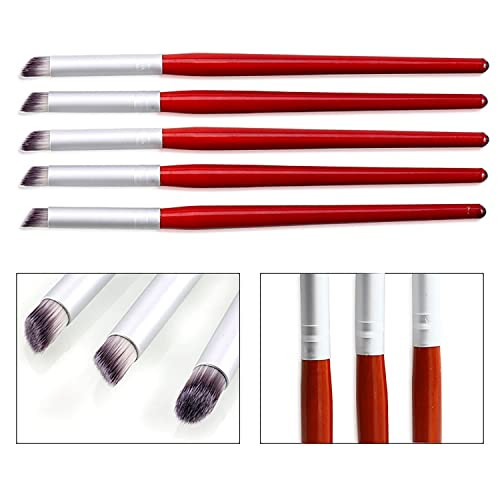5Pcs Ombre Nail Brush Wooden Nail Ombre Brush Acrylic Nail Art Brushes Nail