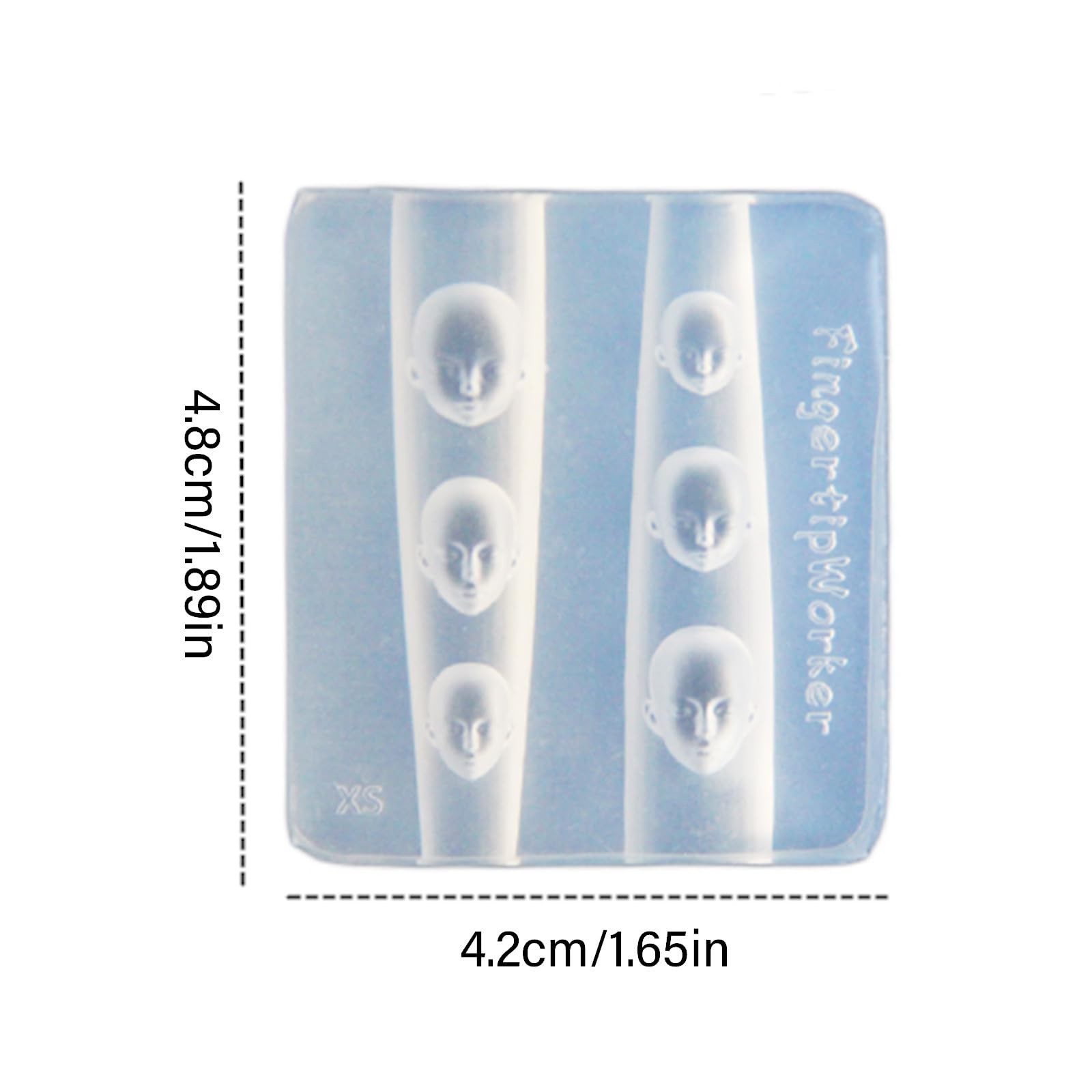 Nail Art Molds Men Nails Art Silicone Stamp Mold for Party and Salon Dolls Sh…