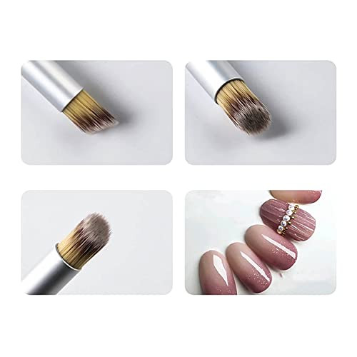 5Pcs Ombre Nail Brush Wooden Nail Ombre Brush Acrylic Nail Art Brushes Nail