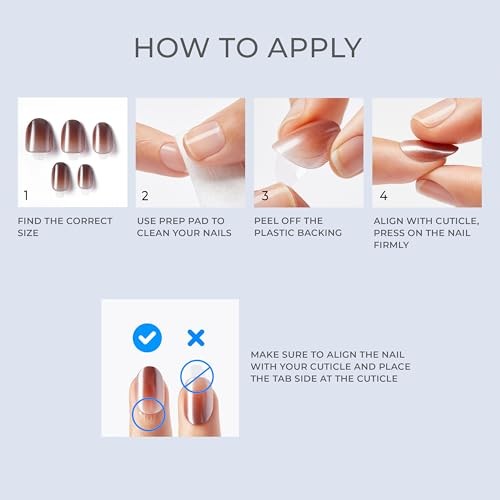 KISS colorFX by Press On Nails , ‘’, Solid Blue with Pearlescent Reconnect