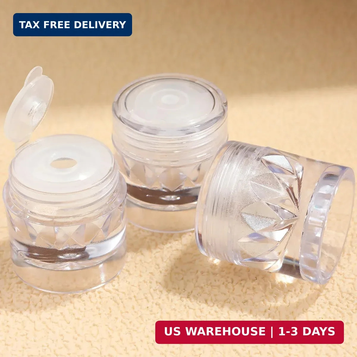 3Pcs Moonlight White Pearl Chrome Nail Powder, Super Glossy Clear Mirror Effect