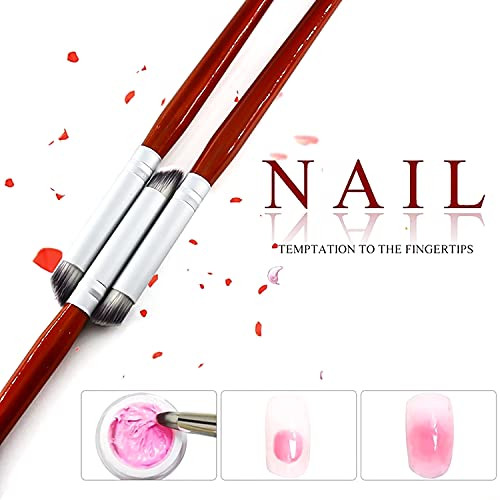 5Pcs Ombre Nail Brush Wooden Nail Ombre Brush Acrylic Nail Art Brushes Nail