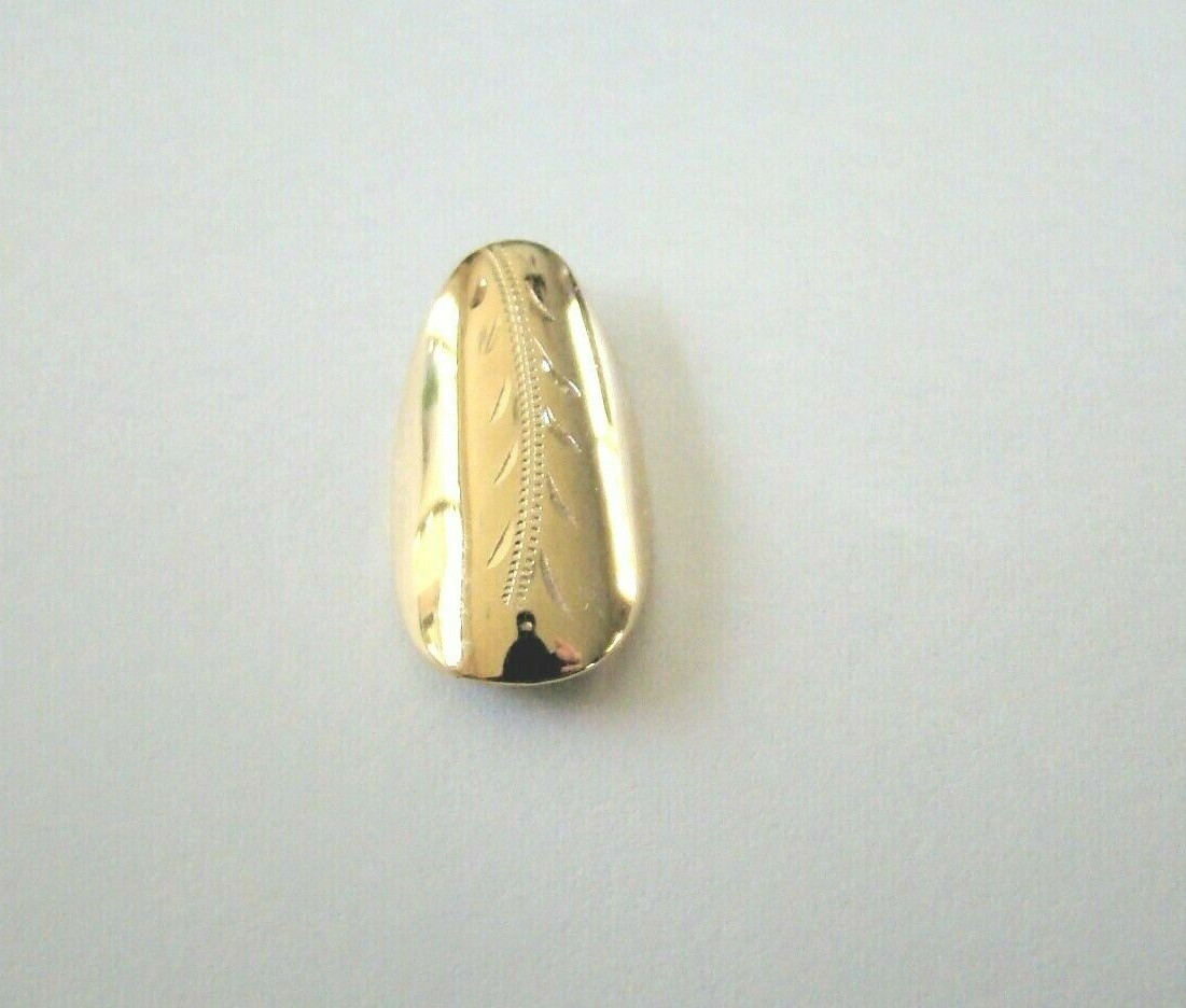 2/$20 CLASSY ENGRAVED LIFETIME 14 KT GOLD PLATED STRONG REUSABLE FINGERNAILS