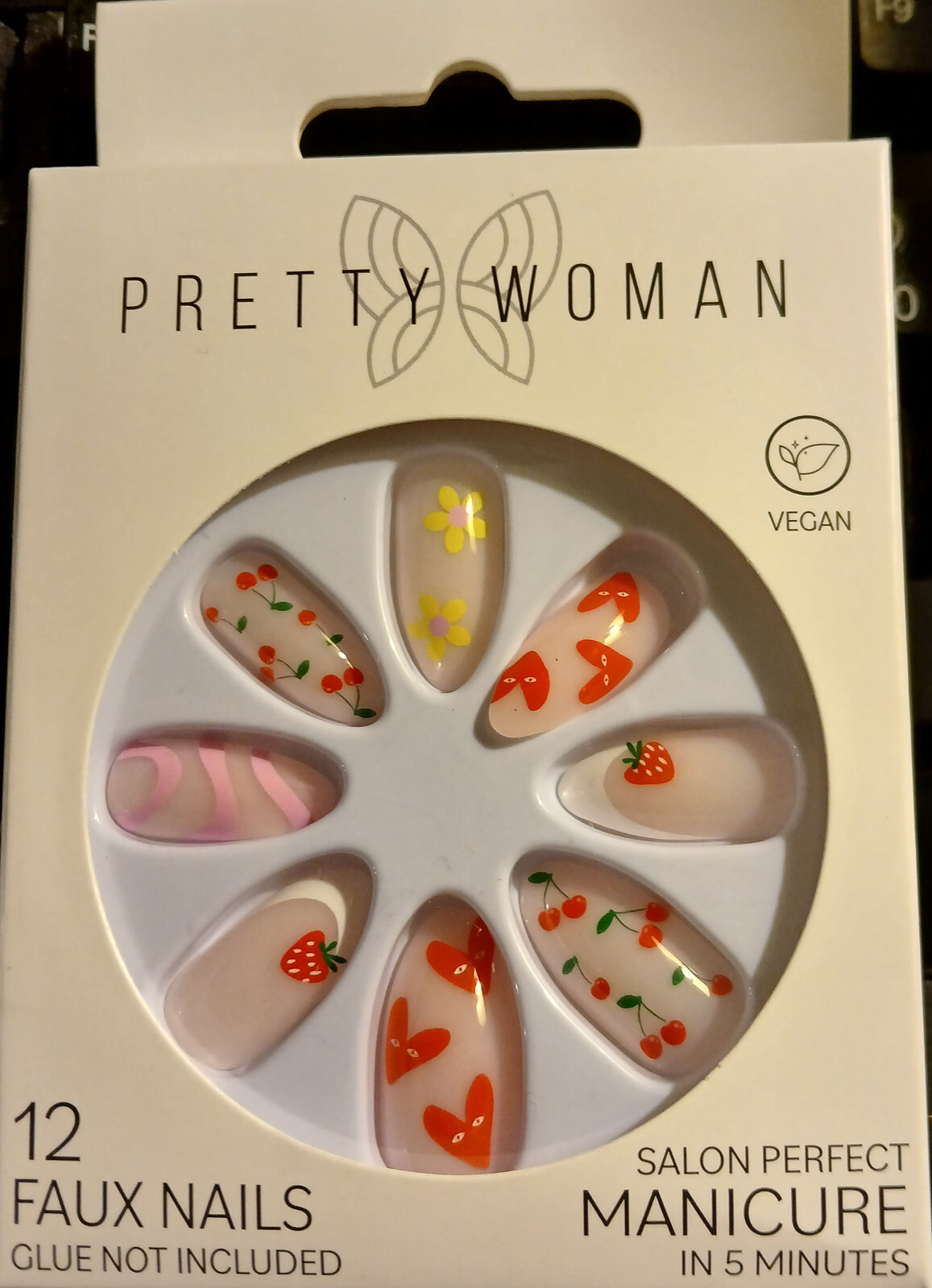 Pretty Woman Salon Perfect Manicure Faux Nails #PDV8378, Cute, Cute, Cute!!