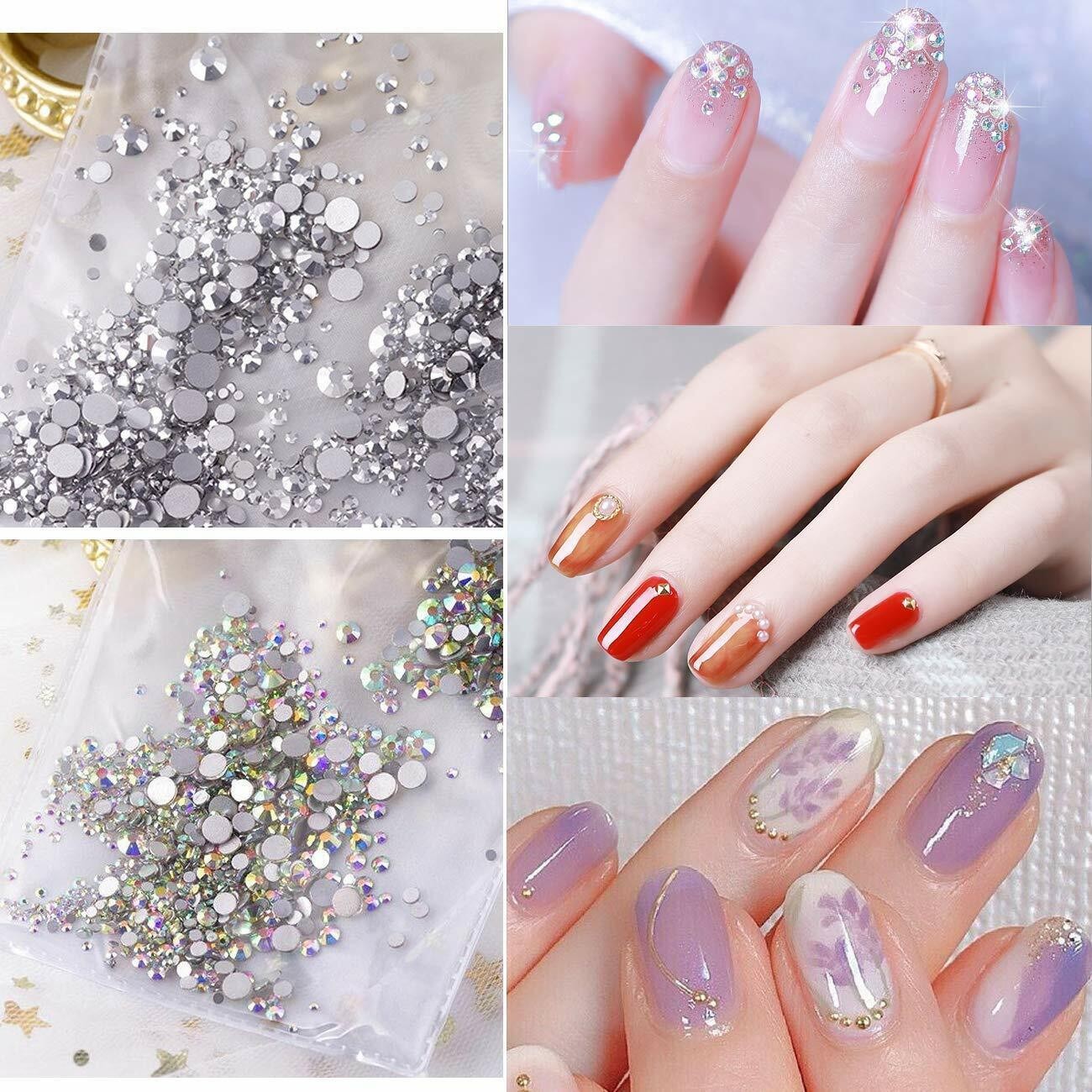 DIY Acrylic Nail Set With Phototherapy Gel & 12 Glitter Powder Colors