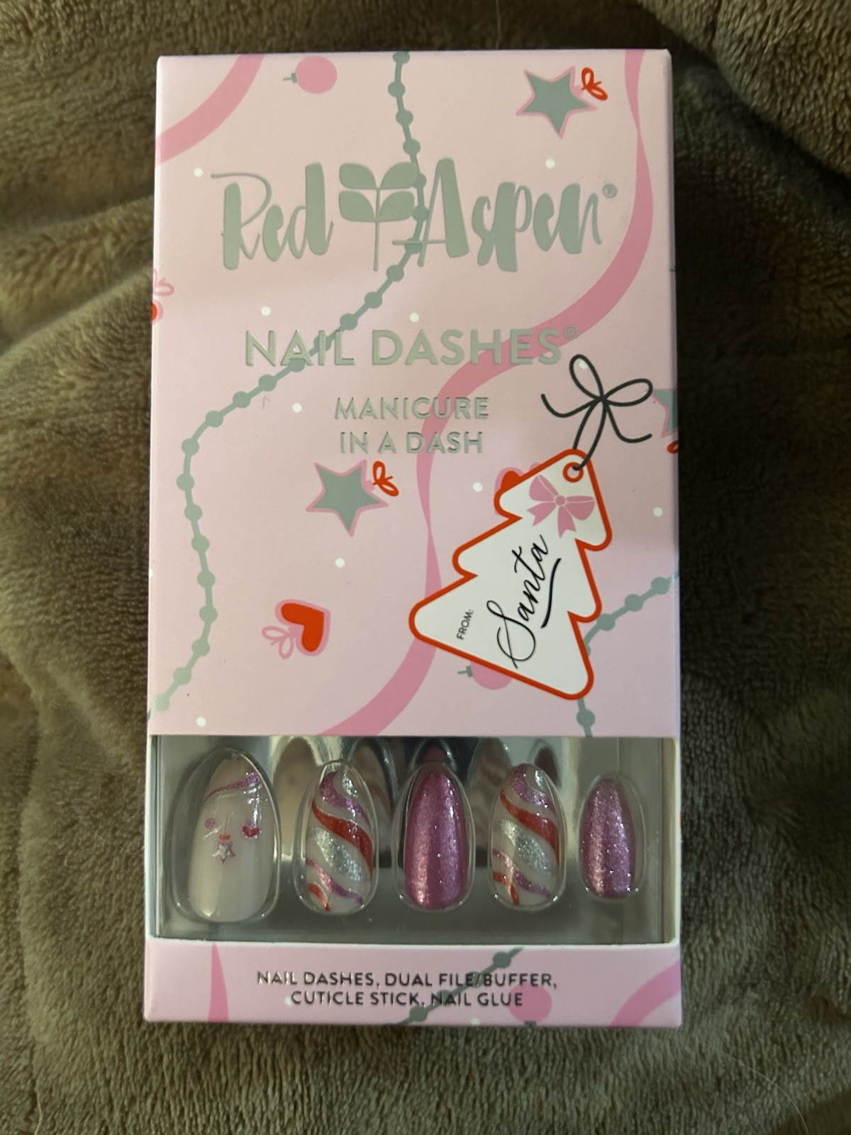 Red Aspen Nail Dashes Light The Tree Lena