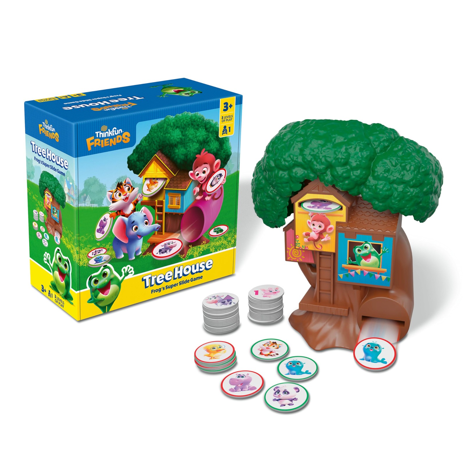 ThinkFun Friends: Tree House – A Token Matching Game – Develop Multicolor