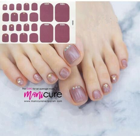 Rose Neutral Bling, PediCURE Real Nail Polish Strips