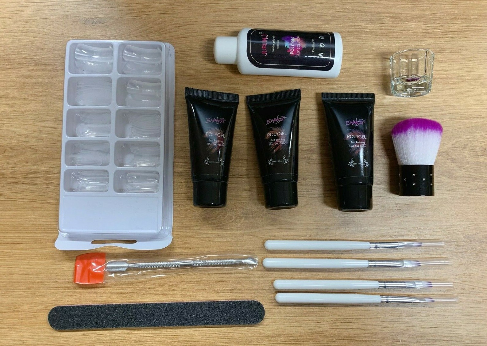 Acrylic Nail Kit Quick Building UV Poly Builder Gel Extension Acrylic Kit