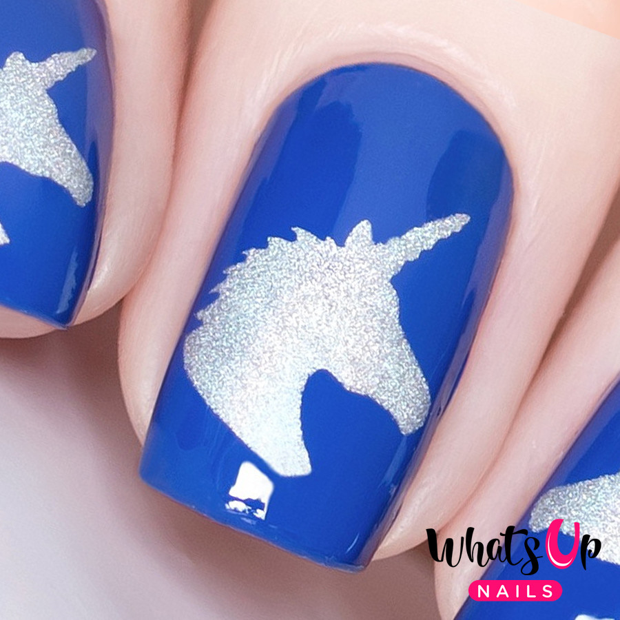 Unicorn Head Stencils for Nails, Nail Stickers, Nail Art, Nail Vinyls