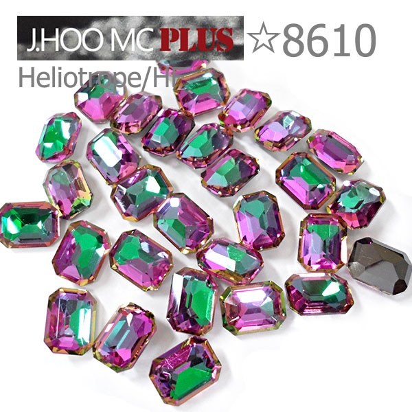J.HOO Crystal 8610 Octagon V-Cut Fancy Rhinestones 10×8mm Nail Art (6pcs)