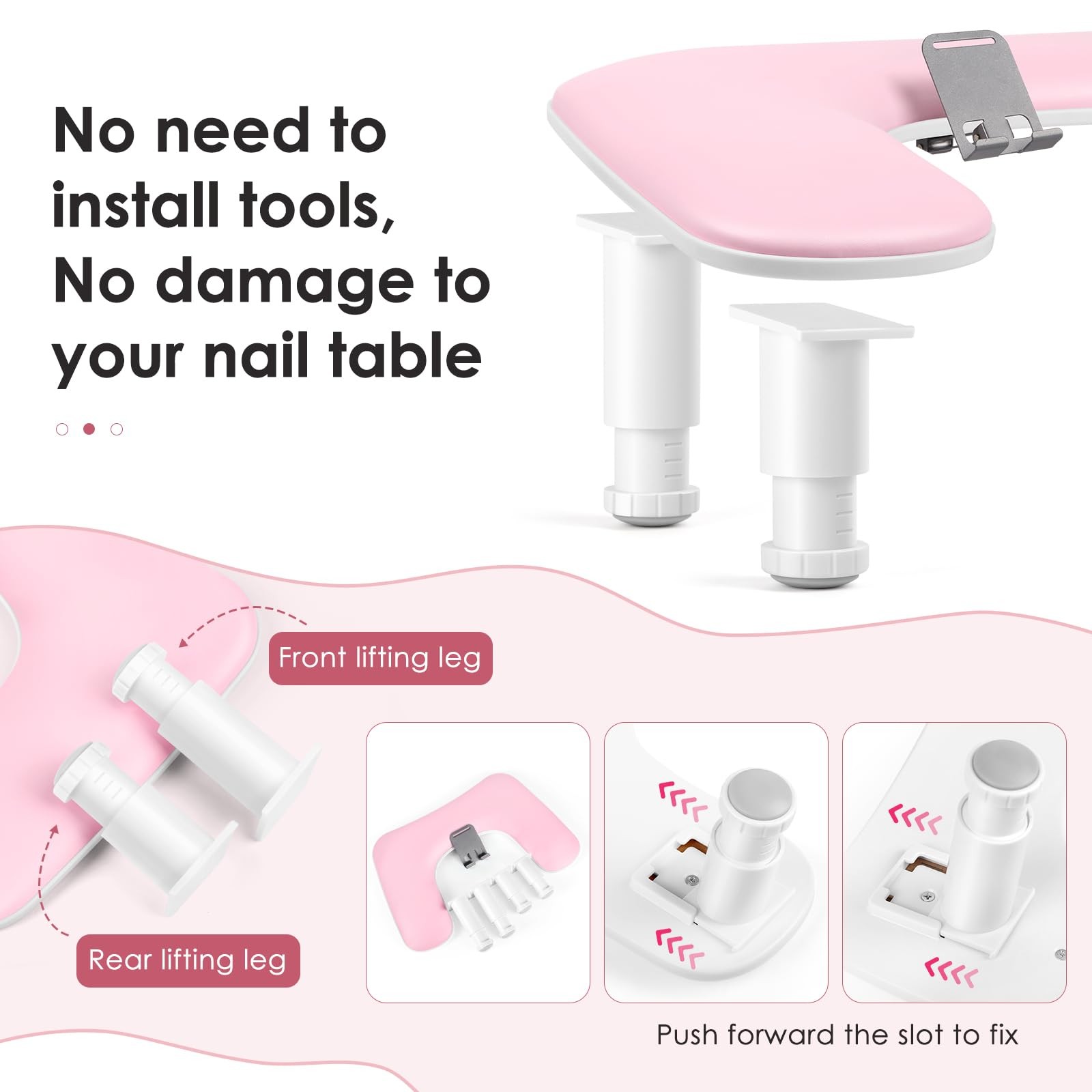 Arm Rest for Nails Tech: U Shaped Adjustable Height Ergonomic Nail Hand Rest …