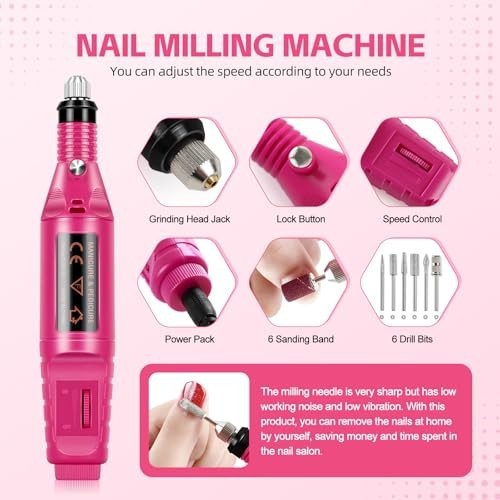 Acrylic Nail Kit for Beginners: Professional Acrylic Powder Set with Everything