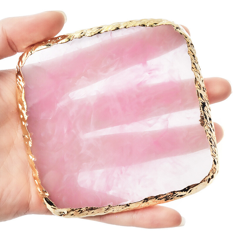 Natural Resin Stone Color Square Palette Gel Polish Display Nail Art Tool CHOOSE