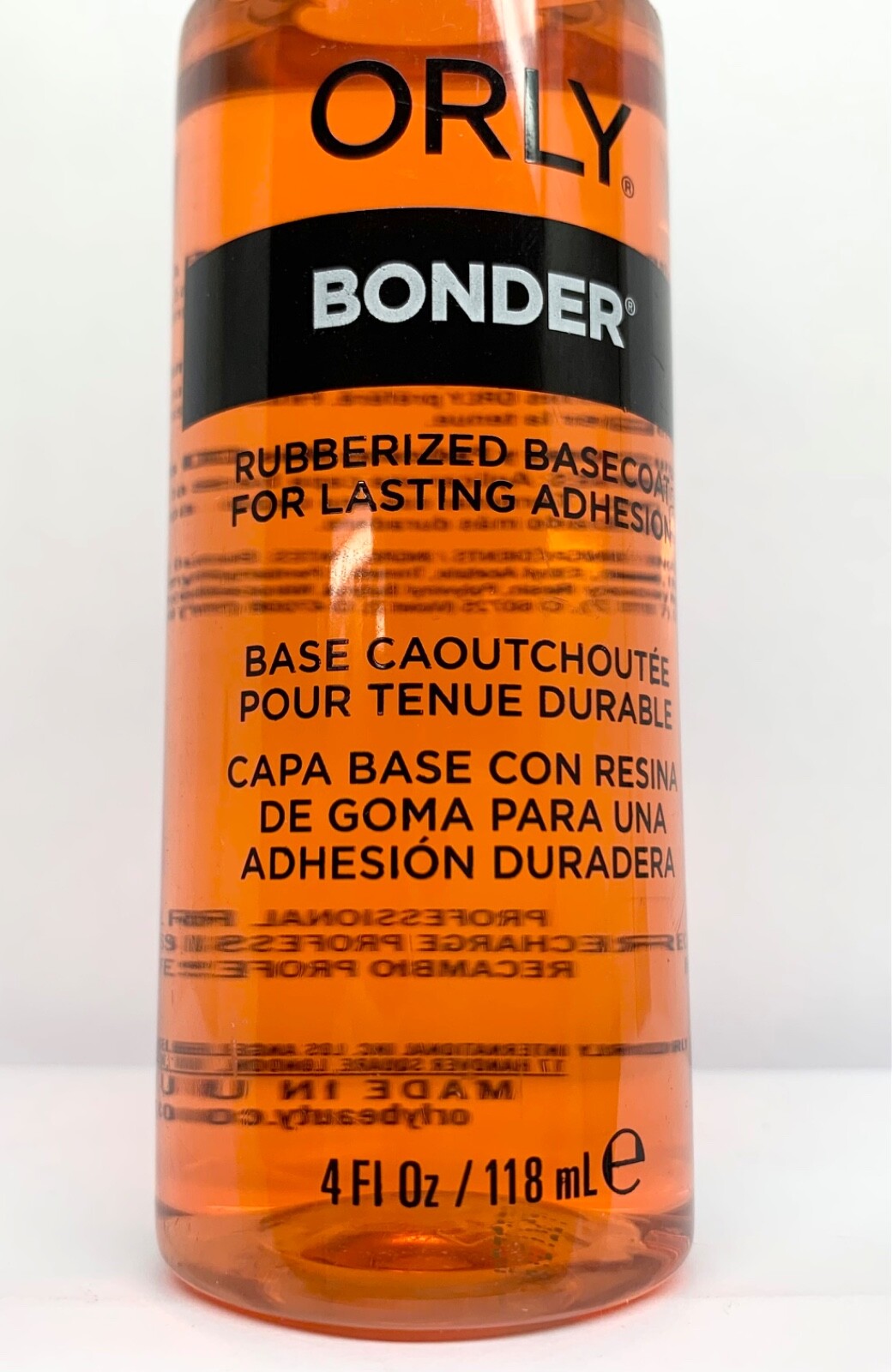 Orly Bonder Rubberized Basecoat 4oz (118mL) Refill size