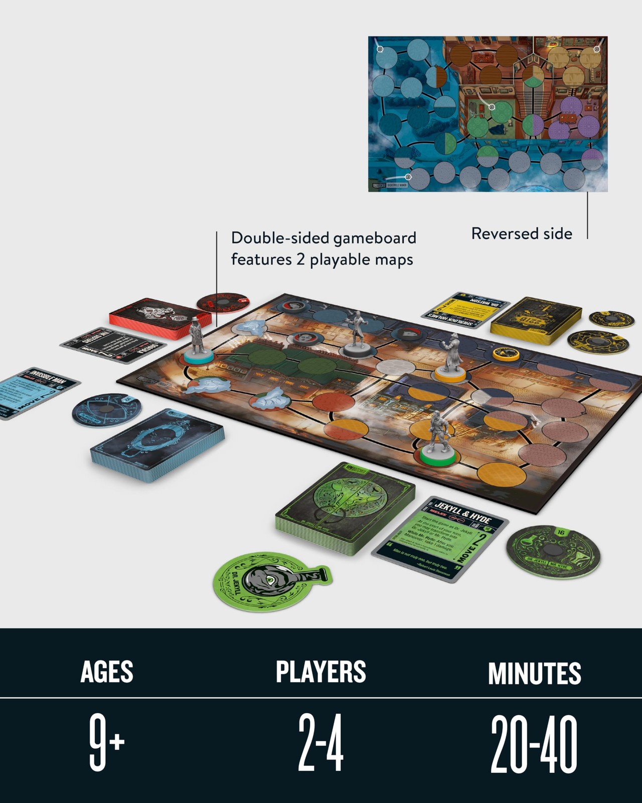 Restoration Games Unmatched Cobble & Fog – 9x3x11.6 inches, Not Applicable