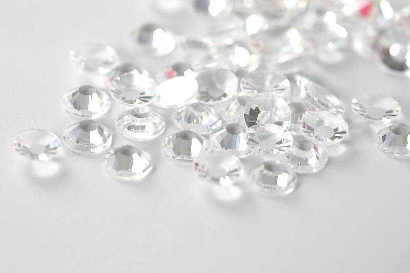 Transparent Crystal Rhinestones FlatBack Glitter Glass Gems for Nails Decoration